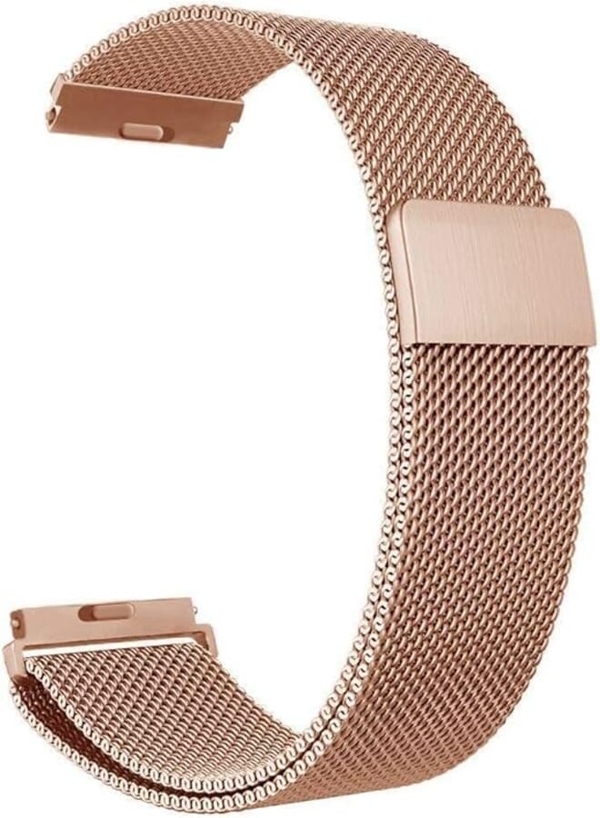 For Samsung Galaxy Watch 42mm SM-R810 - Premium Strong Magnetic Lock Stainless Steel Smart Watch Band Strap - Rose Gold